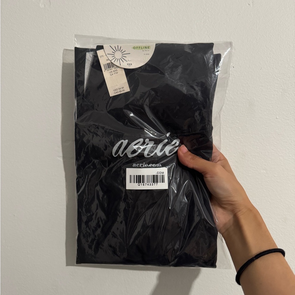 NWT Aerie Black Flare Leggings size XXS